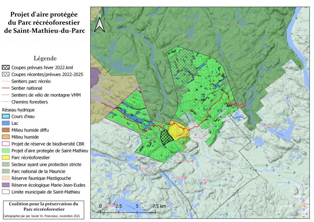 Un grand mouvement pour protéger le Parc récréoforestier de Saint